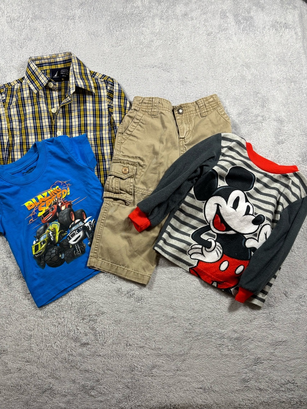 Disney‎ Mickey Mouse and Blaze multicoloured shirt bundle.